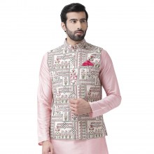 Ivory-Mens-Printed-Cotton-Nehru-Jacket-Waistcoat-1