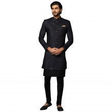 Mens-Jacquard-Sherwani-Pajama-Kurta-Set-1