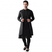 Mens-Kurta-Front-Open-Jacket-Pajama-Set-1