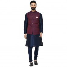 Mens-Kurta-Nehru-Jacket-Pajama-Dhoti-Set-1